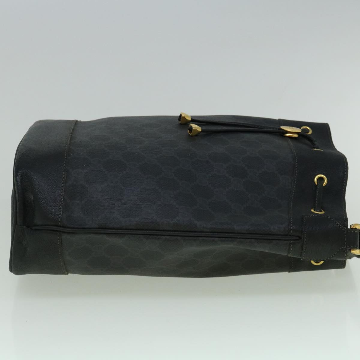 GUCCI GG Canvas Shoulder Bag Coated Canvas Black 60266
