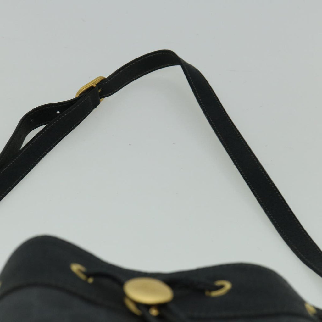 GUCCI GG Canvas Shoulder Bag Coated Canvas Black 60266