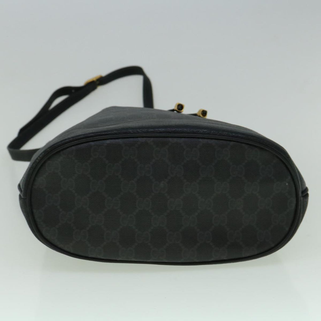 GUCCI GG Canvas Shoulder Bag Coated Canvas Black 60266