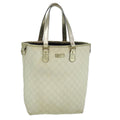 GUCCI GG Canvas Tote Bag PVC White 189896 60267