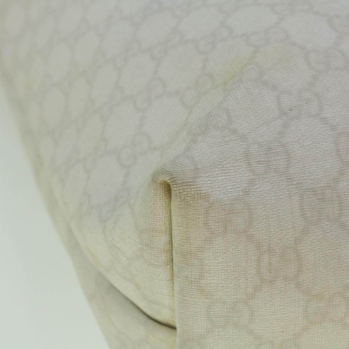 GUCCI GG Canvas Tote Bag PVC White 189896 60267