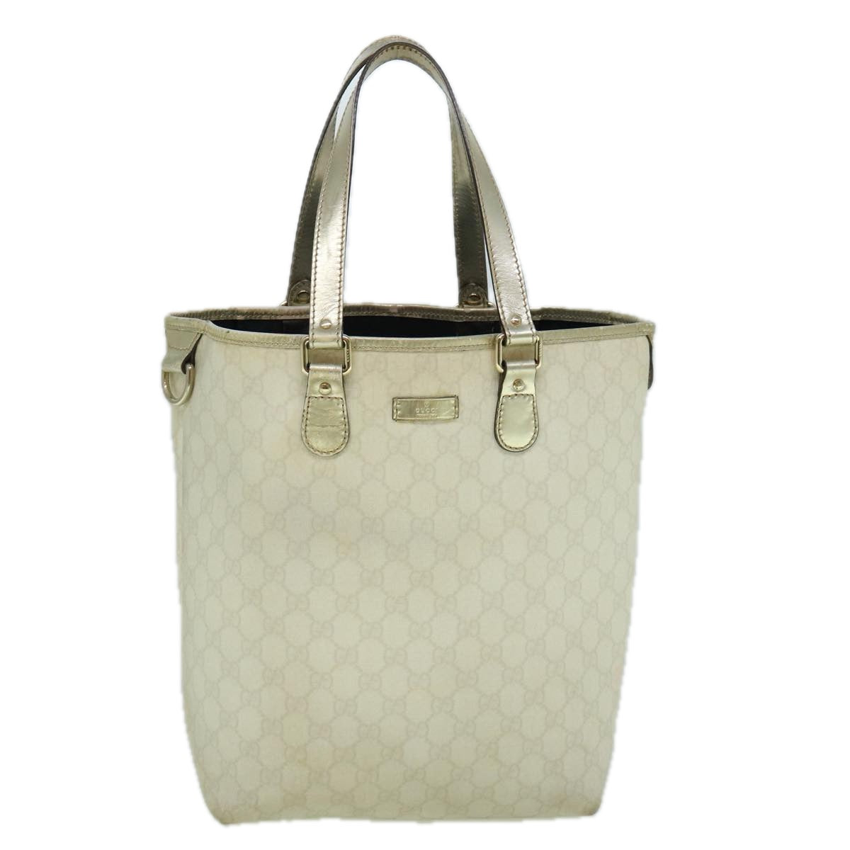 GUCCI GG Canvas Tote Bag PVC White 189896 60267