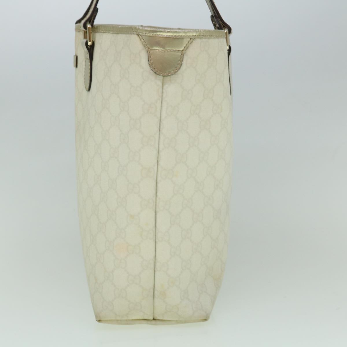 GUCCI GG Canvas Tote Bag PVC White 189896 60267