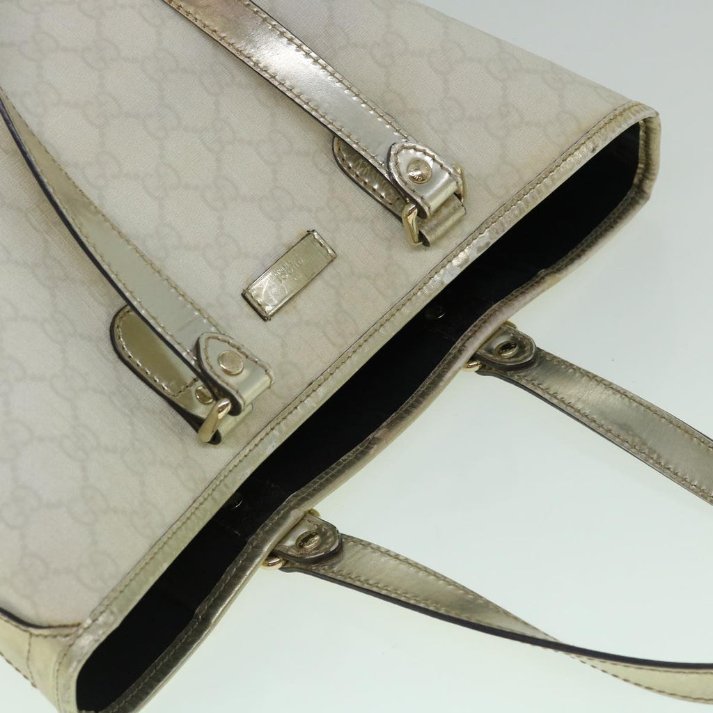 GUCCI GG Canvas Tote Bag PVC White 189896 60267