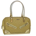 GUCCI GG Canvas Hand Bag Gold 002 1115 002058 60269