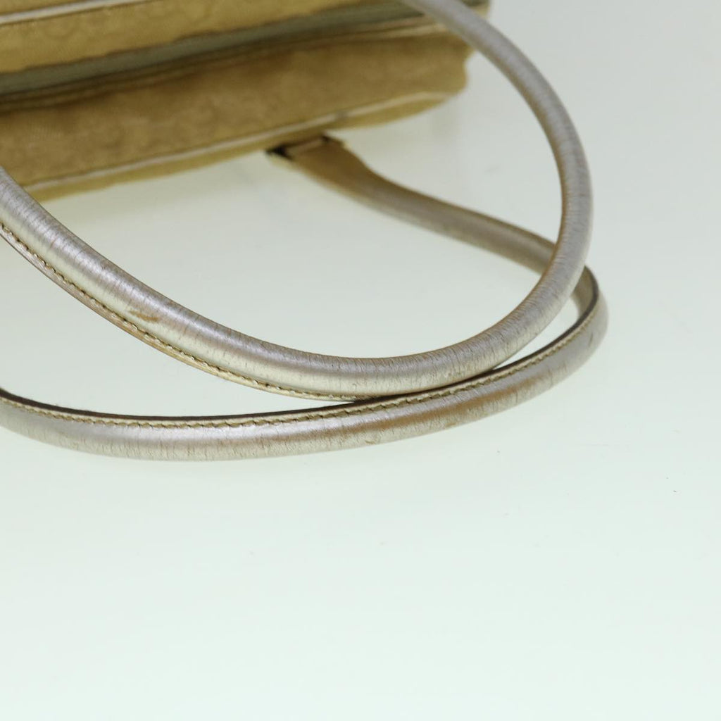 GUCCI GG Canvas Hand Bag Gold 002 1115 002058 60269