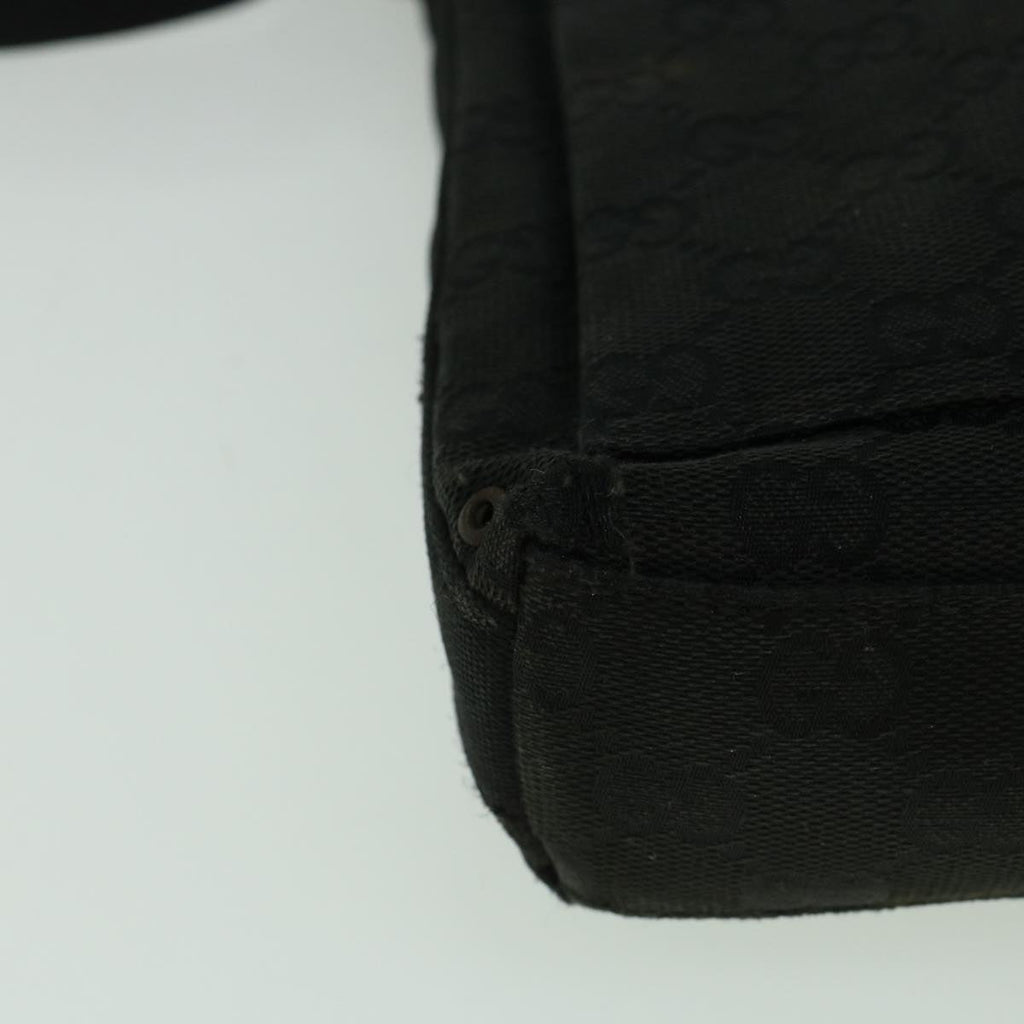 GUCCI GG Canvas Shoulder Bag Black 92646 60288