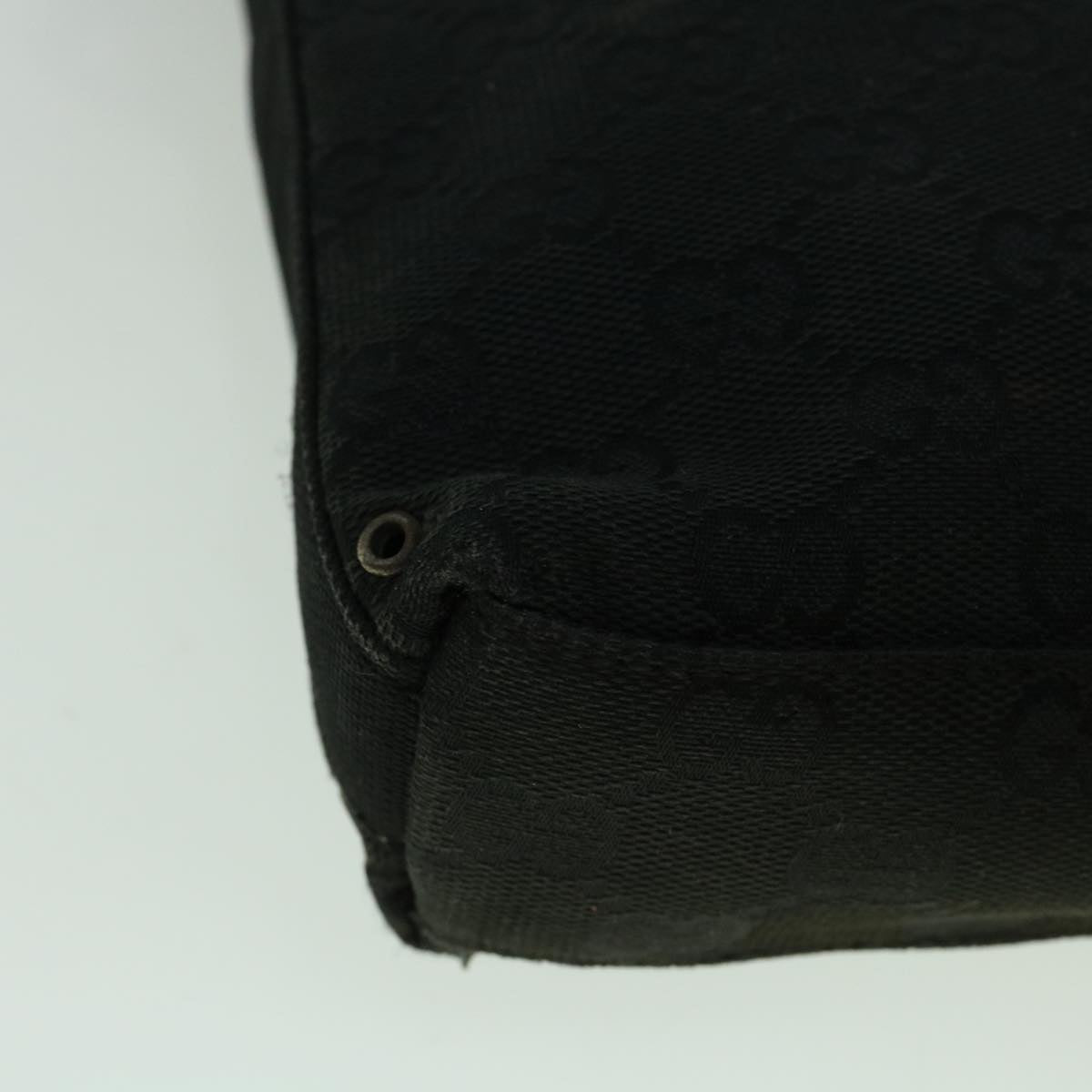 GUCCI GG Canvas Shoulder Bag Black 92646 60288