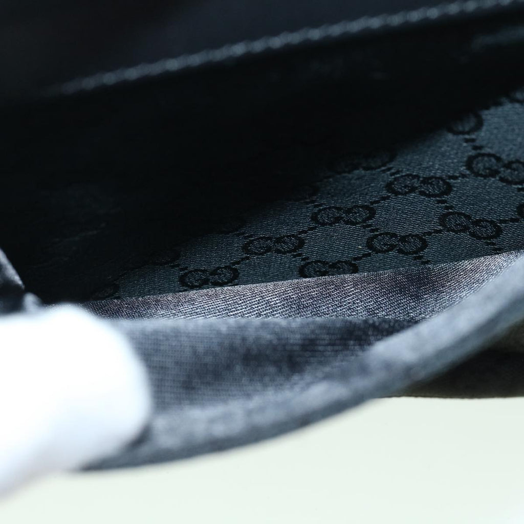 GUCCI GG Canvas Shoulder Bag Black 92646 60288
