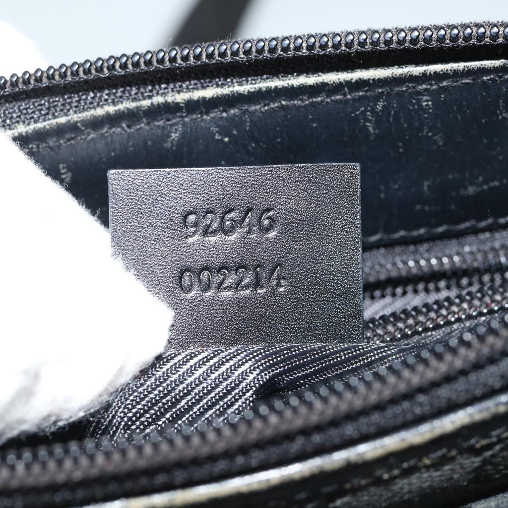 GUCCI GG Canvas Shoulder Bag Black 92646 60288