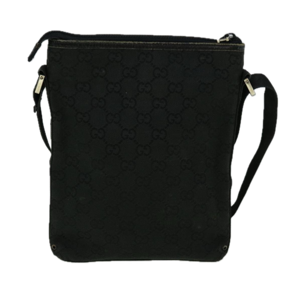 GUCCI GG Canvas Shoulder Bag Black 92646 60288