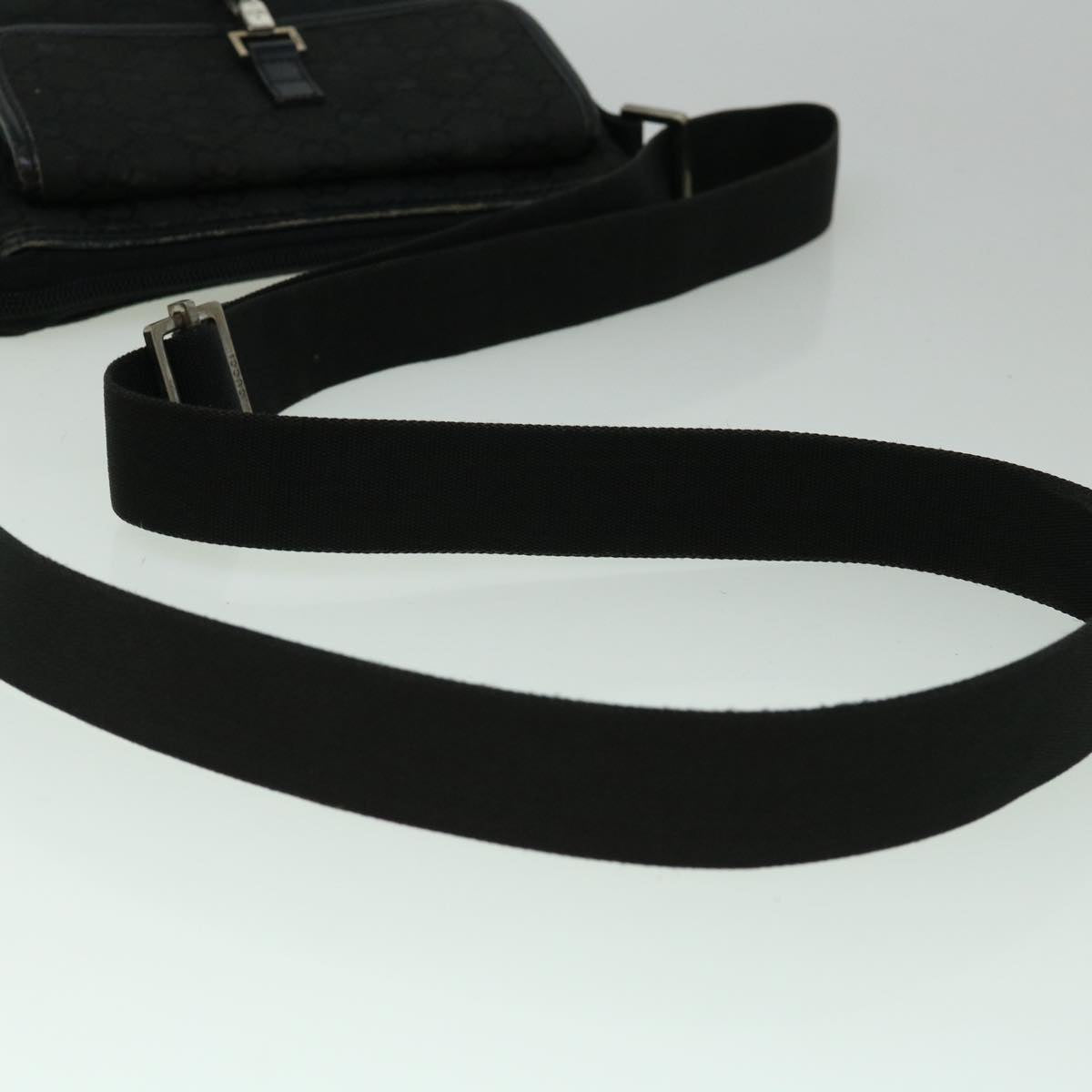 GUCCI GG Canvas Shoulder Bag Black 92646 60288