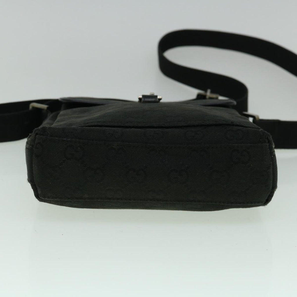 GUCCI GG Canvas Shoulder Bag Black 92646 60288