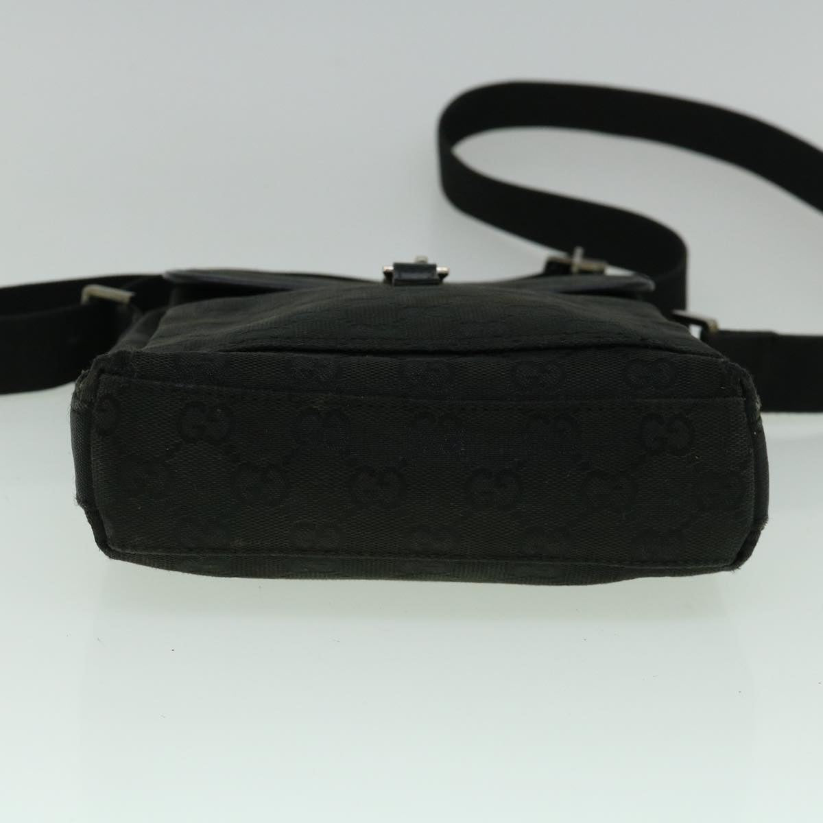 GUCCI GG Canvas Shoulder Bag Black 92646 60288