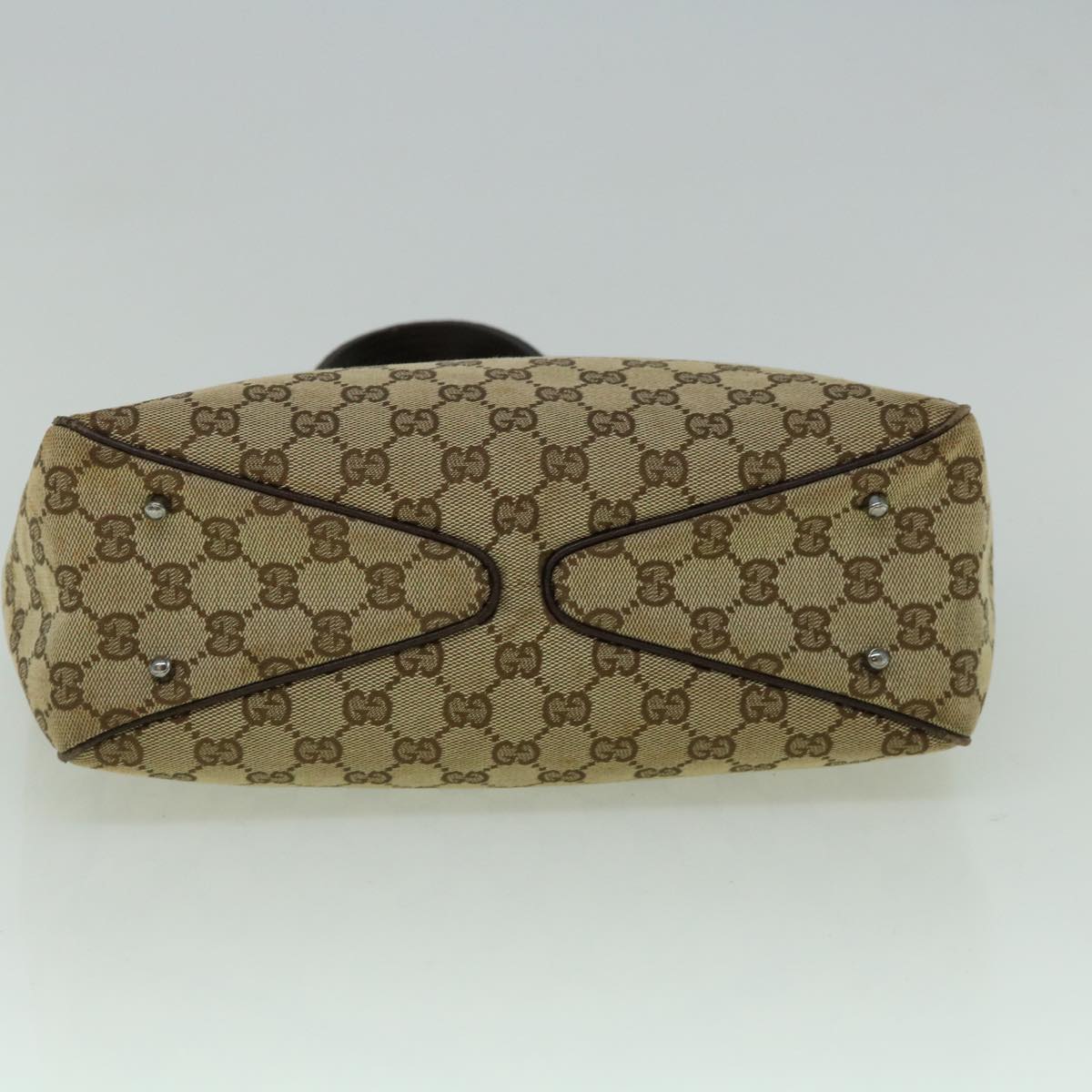 GUCCI GG Canvas Tote Bag Beige 113019 60385