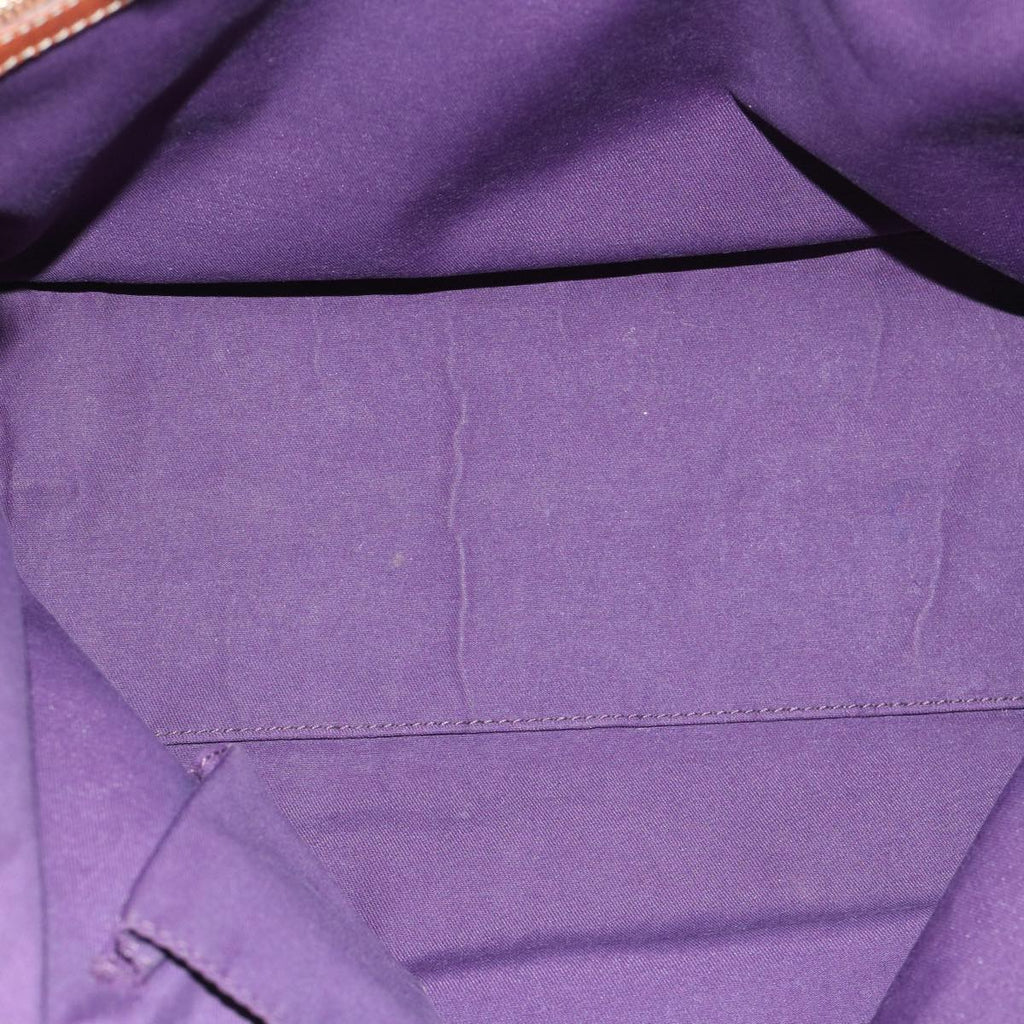 GUCCI GG Canvas Sherry Line Tote Bag Beige Orange purple 137396 60386
