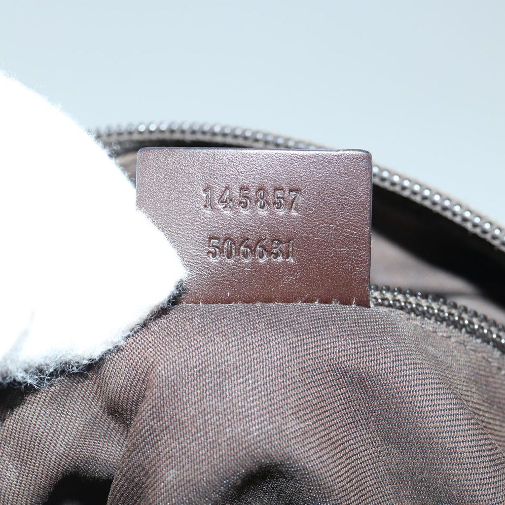 GUCCI GG Canvas Shoulder Bag Beige 145857 60387