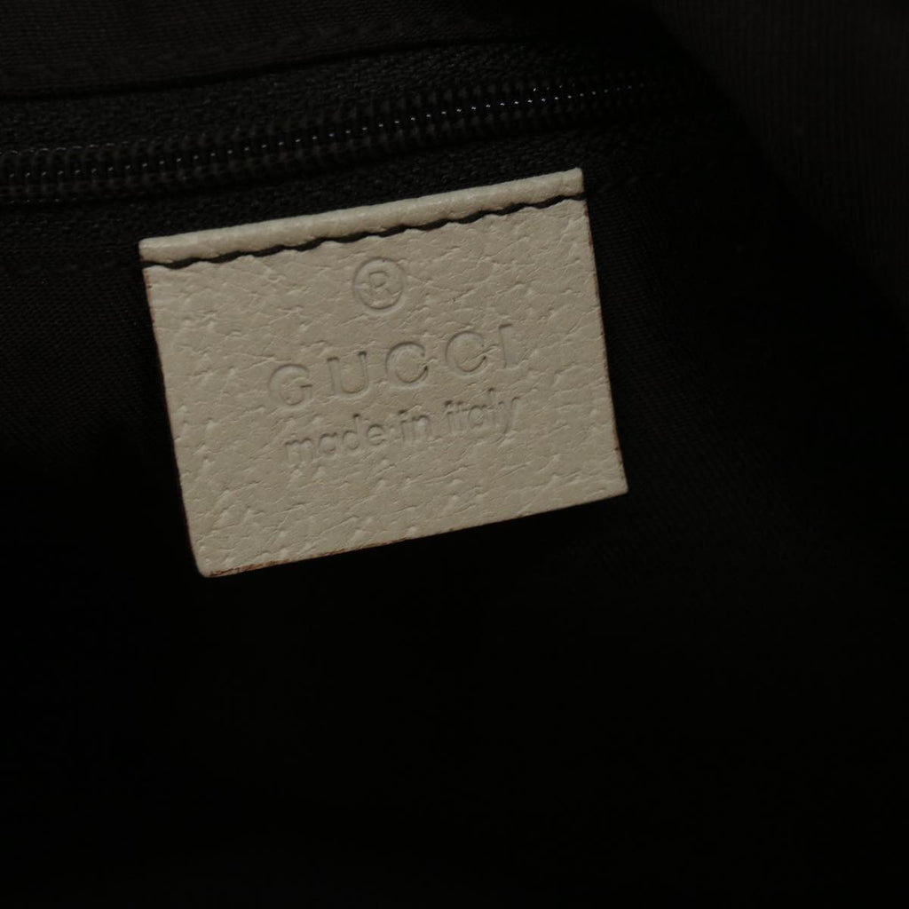 GUCCI GG Canvas Tote Bag Beige White 121023 60389