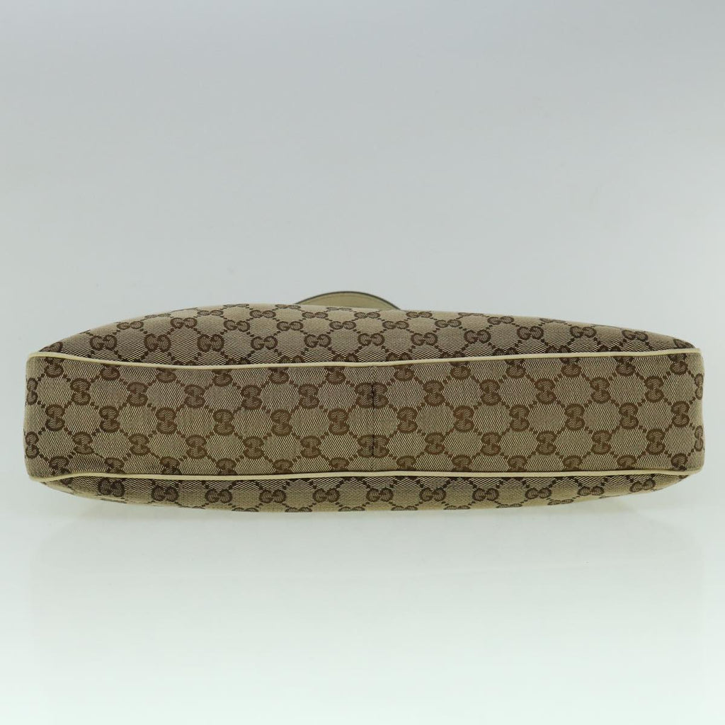 GUCCI GG Canvas Tote Bag Beige White 121023 60389