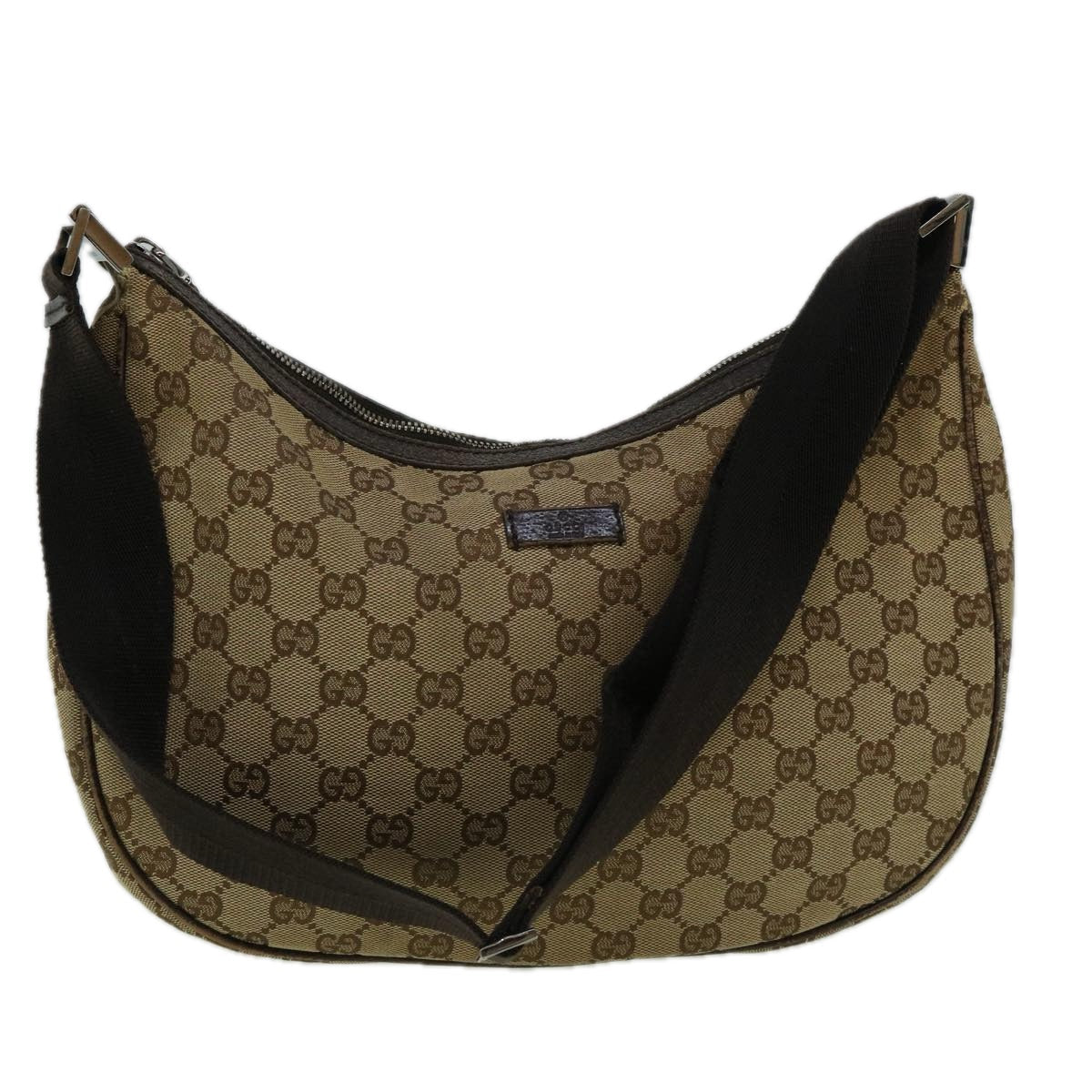 GUCCI GG Canvas Shoulder Bag Beige 122790 60390
