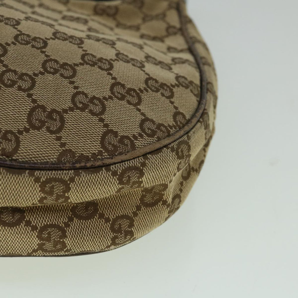 GUCCI GG Canvas Shoulder Bag Beige 122790 60390