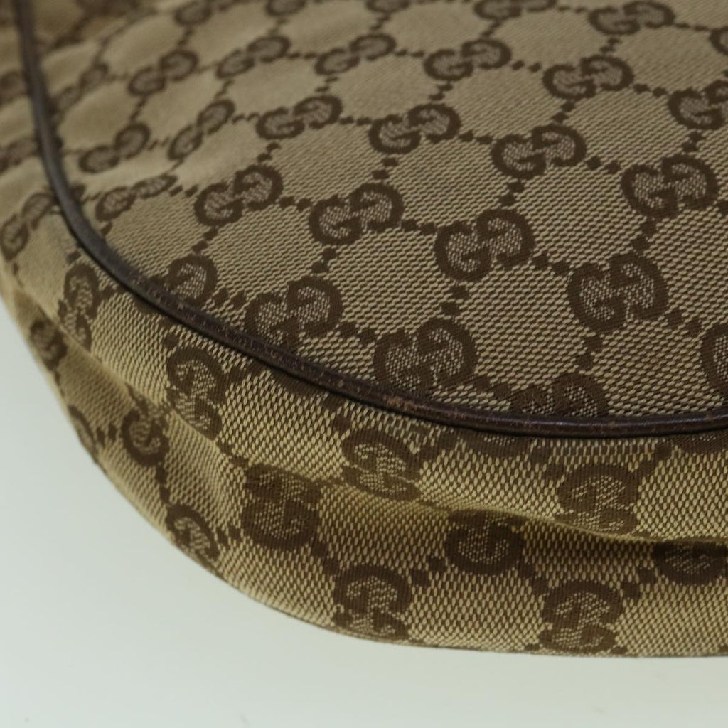 GUCCI GG Canvas Shoulder Bag Beige 122790 60390