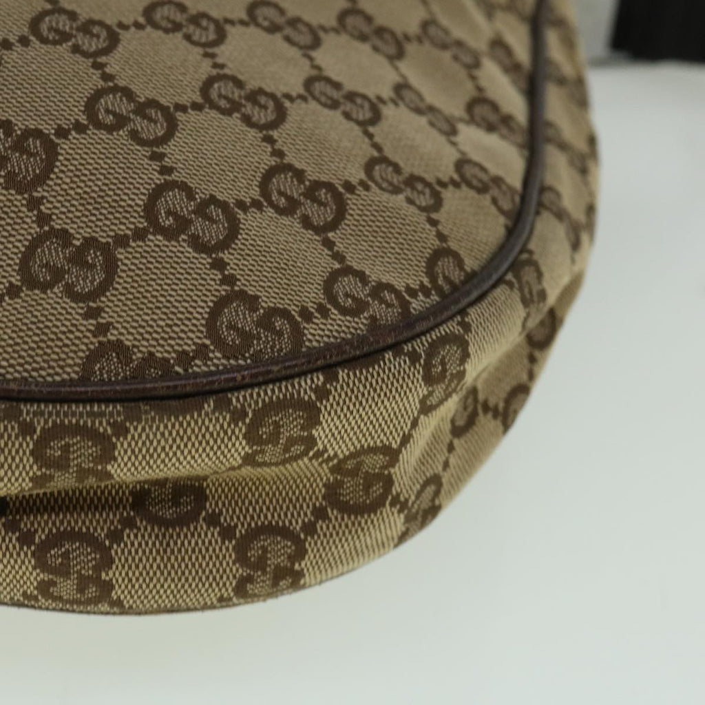 GUCCI GG Canvas Shoulder Bag Beige 122790 60390