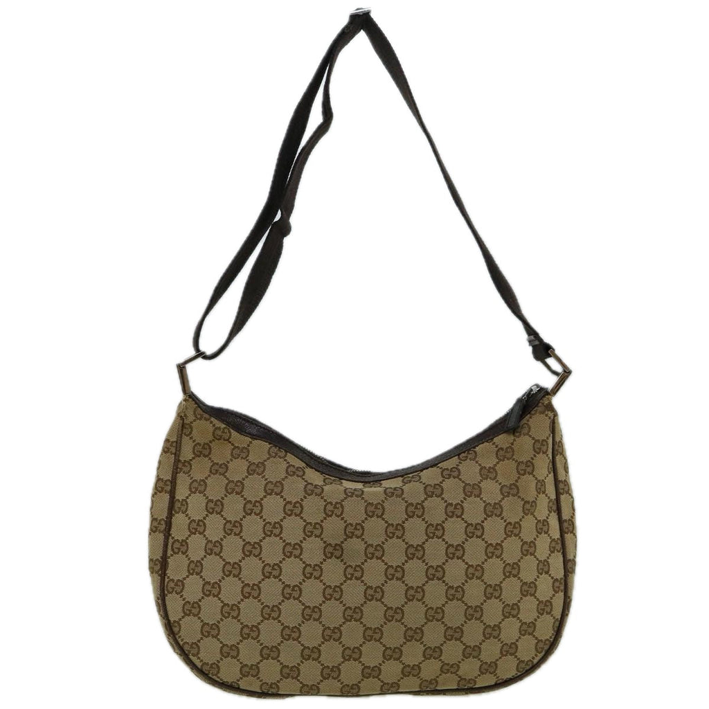 GUCCI GG Canvas Shoulder Bag Beige 122790 60390
