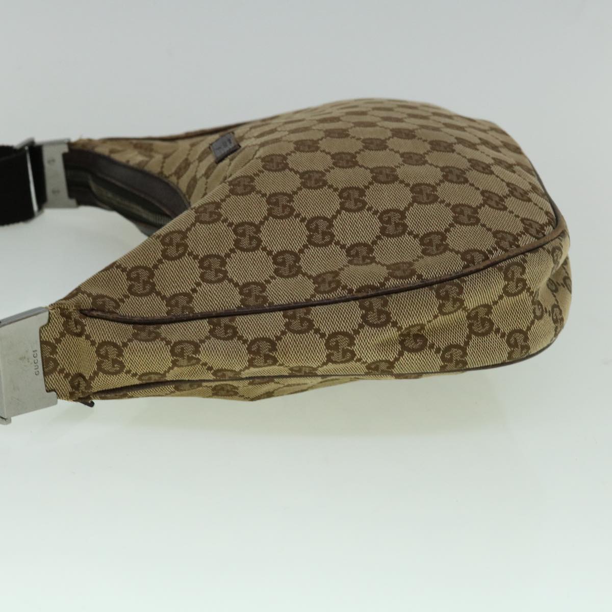 GUCCI GG Canvas Shoulder Bag Beige 122790 60390