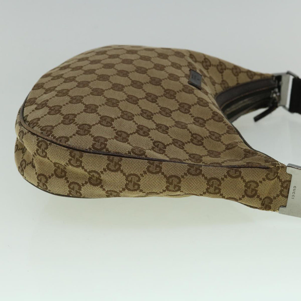 GUCCI GG Canvas Shoulder Bag Beige 122790 60390