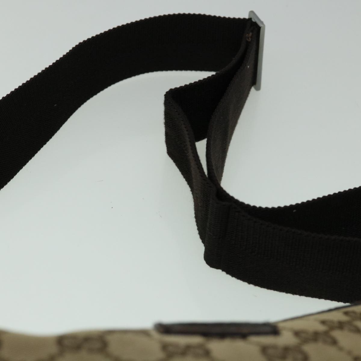GUCCI GG Canvas Shoulder Bag Beige 122790 60390