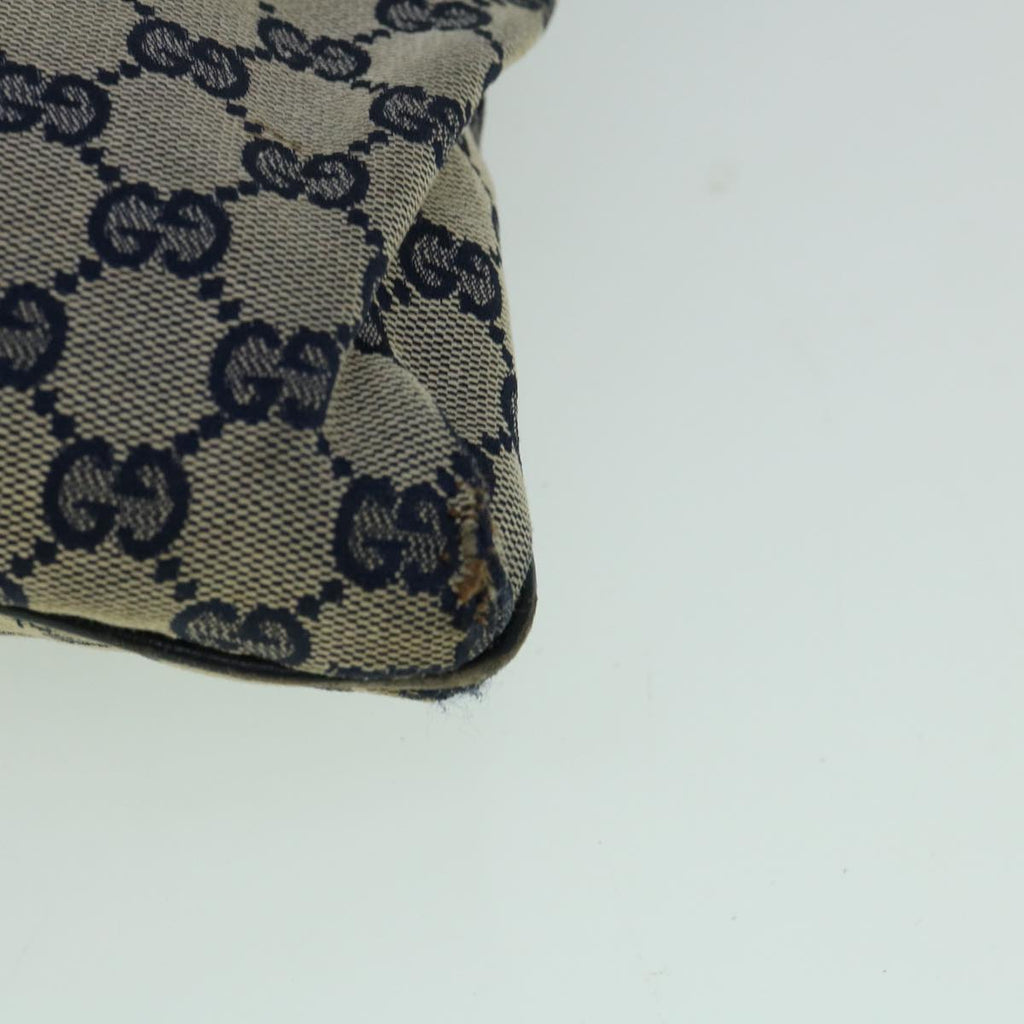 GUCCI GG Canvas Sherry Line Shoulder Bag Navy Red 169937 60393