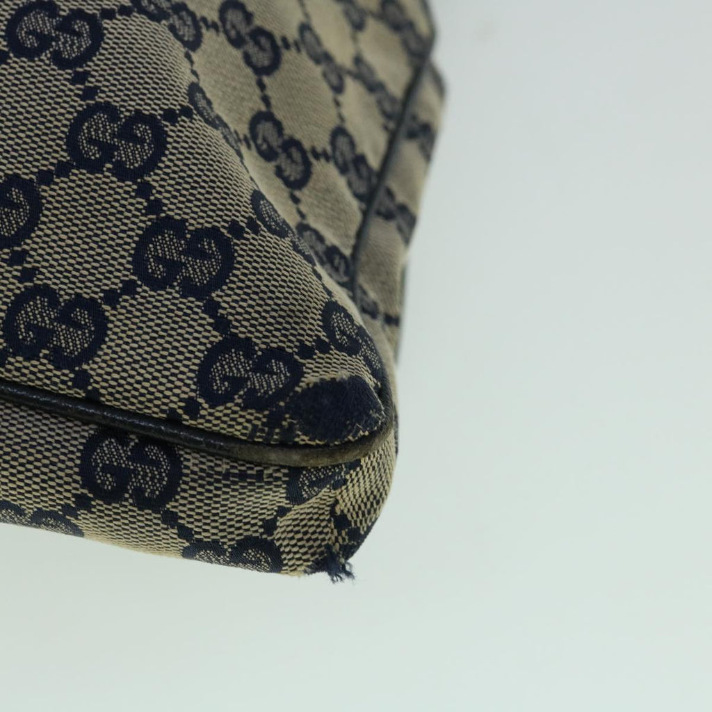 GUCCI GG Canvas Sherry Line Shoulder Bag Navy Red 169937 60393