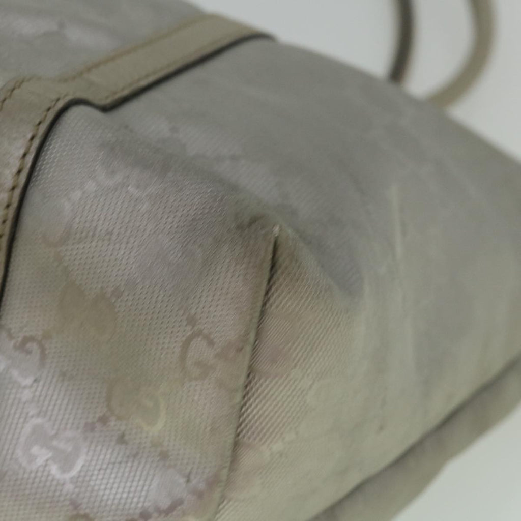 GUCCI GG Implement Canvas Tote Bag Silver 197953 60394