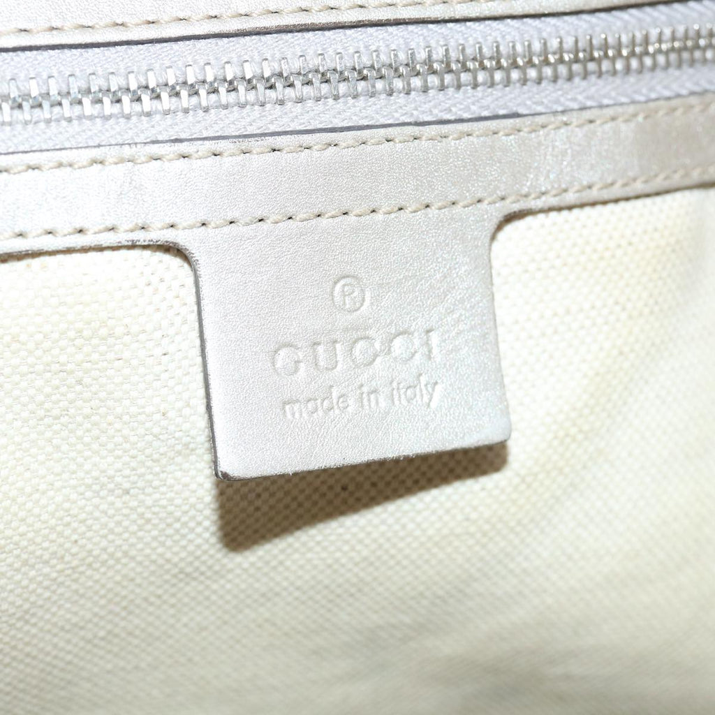 GUCCI GG Implement Canvas Tote Bag Silver 197953 60394
