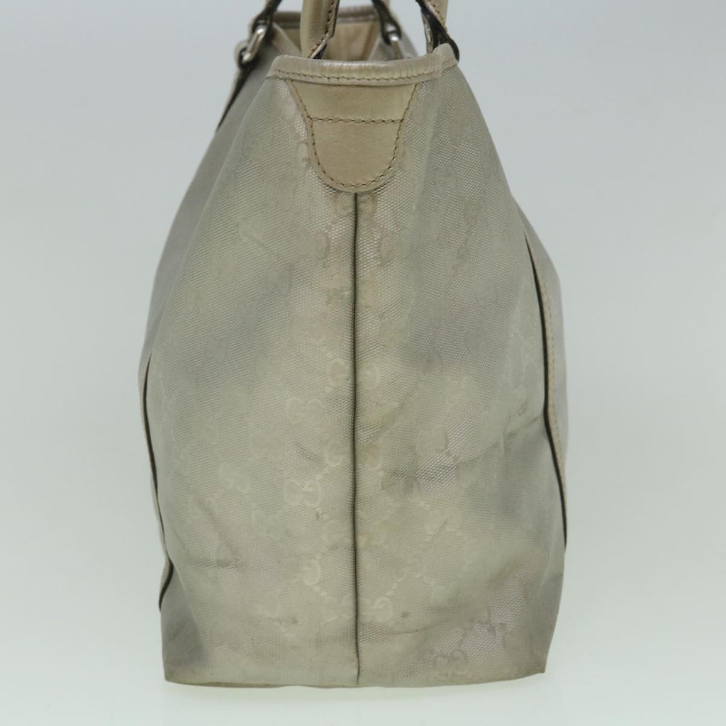 GUCCI GG Implement Canvas Tote Bag Silver 197953 60394