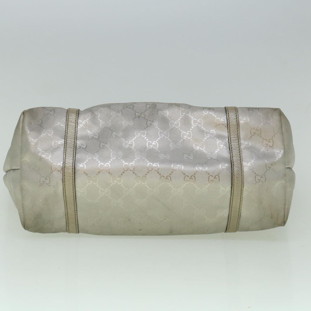 GUCCI GG Implement Canvas Tote Bag Silver 197953 60394