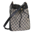 GUCCI GG Supreme Sherry Line Shoulder Bag Red Navy 14 02 034 60437