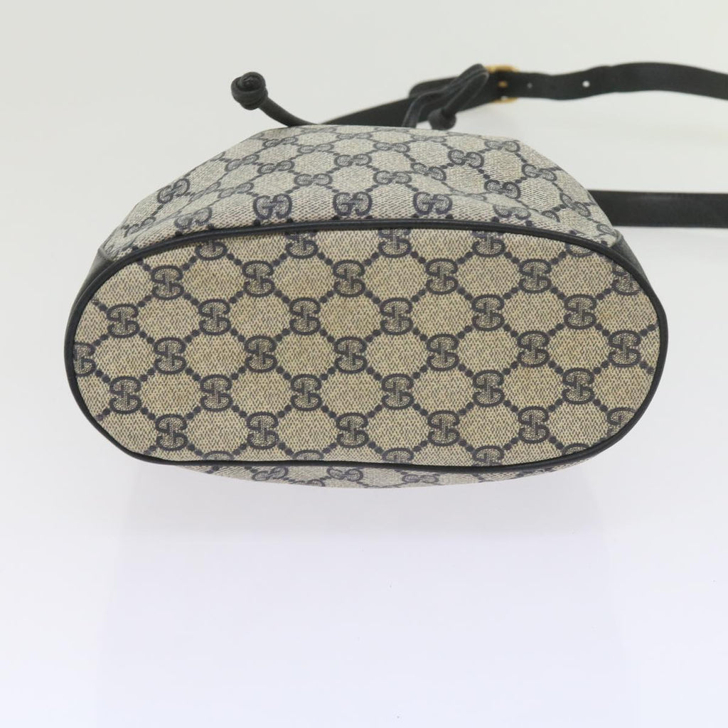 GUCCI GG Supreme Sherry Line Shoulder Bag Red Navy 14 02 034 60437