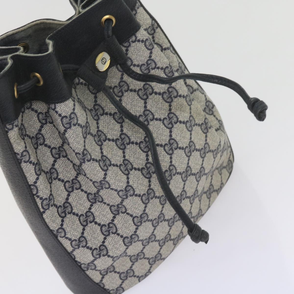 GUCCI GG Supreme Sherry Line Shoulder Bag Red Navy 14 02 034 60437