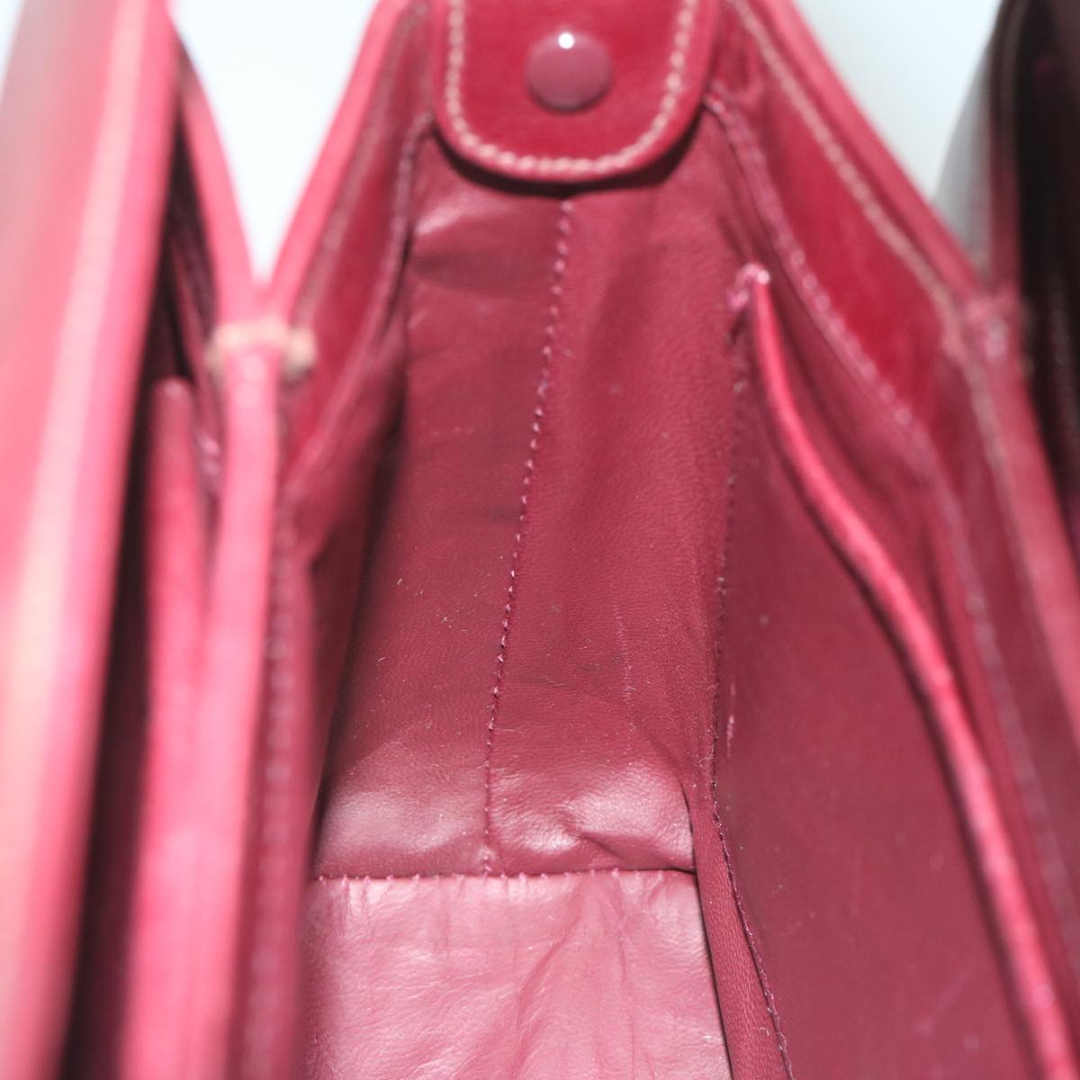 GUCCI Shoulder Bag Leather Red 60441