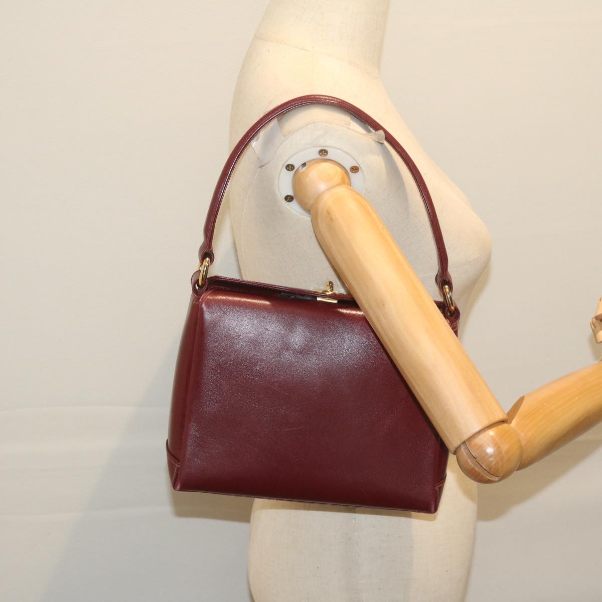 GUCCI Shoulder Bag Leather Red 60441
