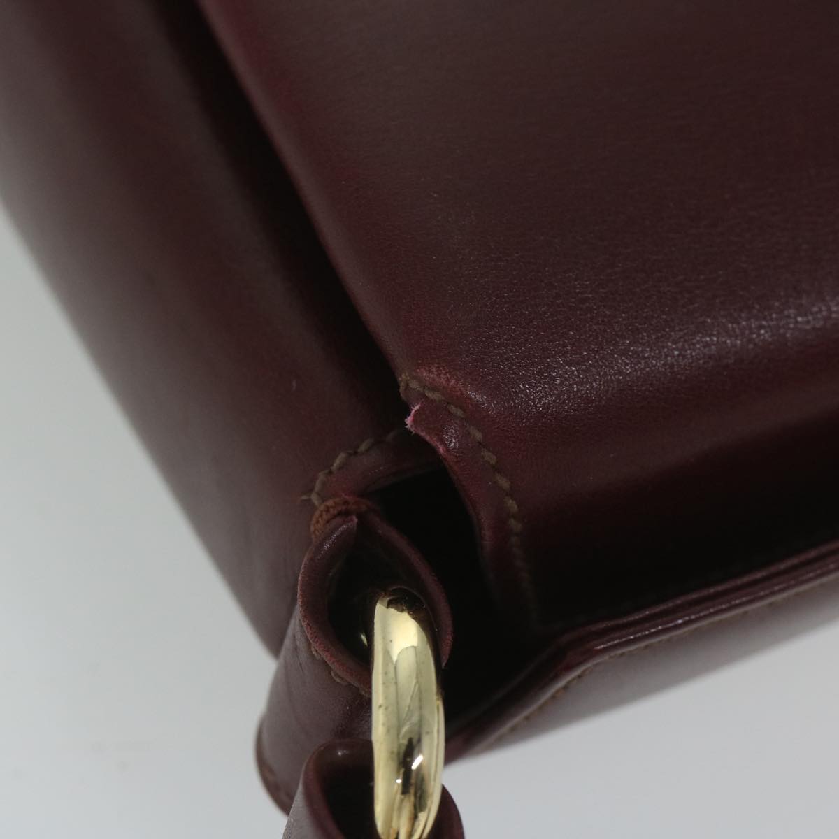 GUCCI Shoulder Bag Leather Red 60441