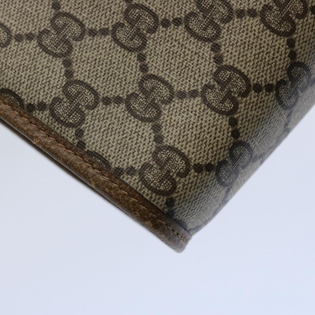 GUCCI GG Supreme Web Sherry Line Clutch Bag Beige Red Green 89 01 030 60457