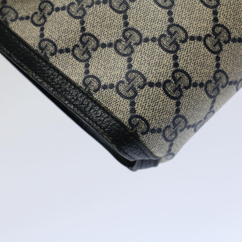 GUCCI GG Supreme Sherry Line Clutch Bag Red Navy 89 01 032 60473