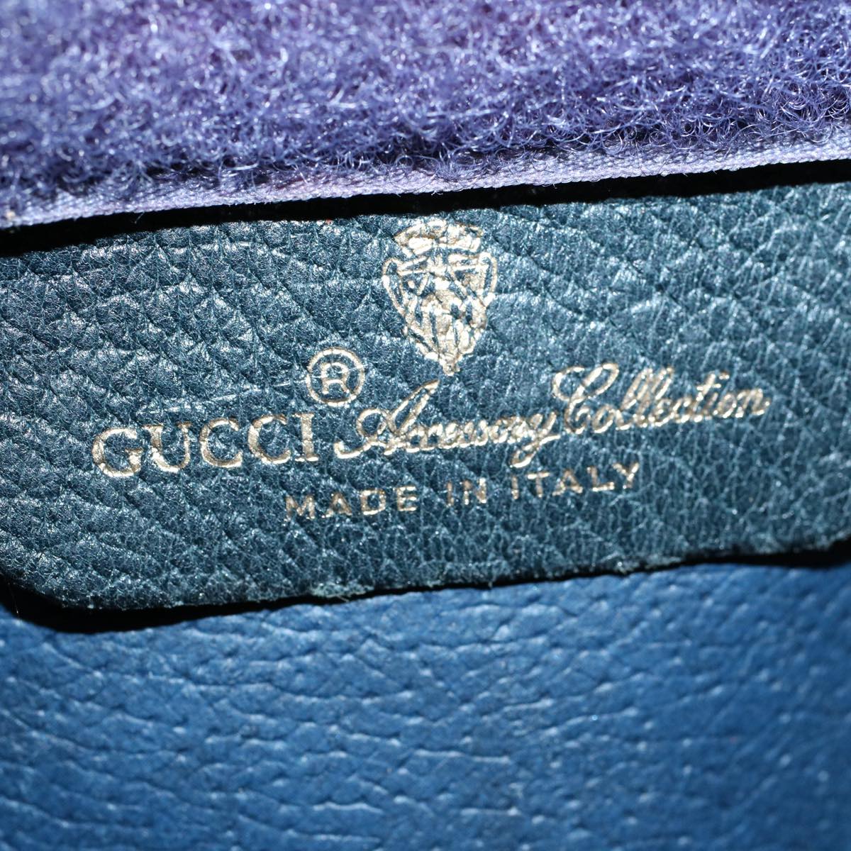 GUCCI GG Supreme Sherry Line Clutch Bag Red Navy 89 01 032 60473