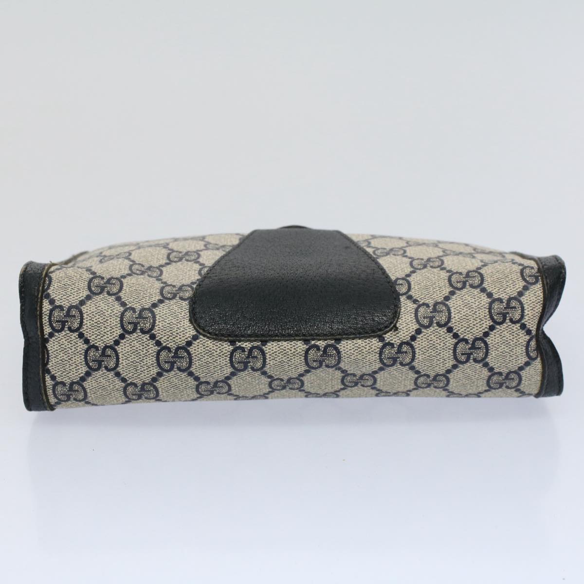 GUCCI GG Supreme Sherry Line Clutch Bag Red Navy 89 01 032 60473