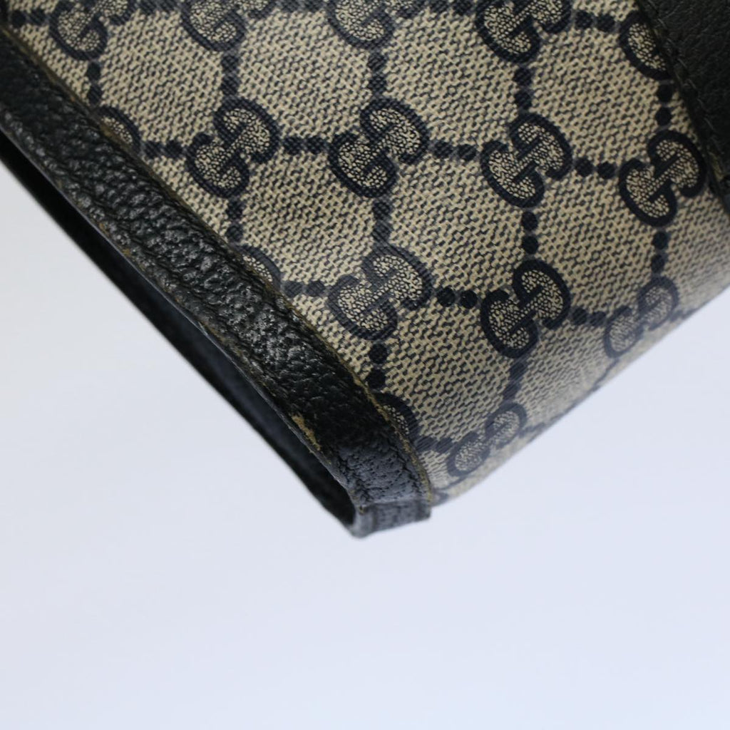 GUCCI GG Supreme Sherry Line Clutch Bag Red Navy 89 01 032 60473
