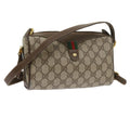 GUCCI GG Supreme Web Sherry Line Shoulder Bag Beige Red 89・02・018 60474