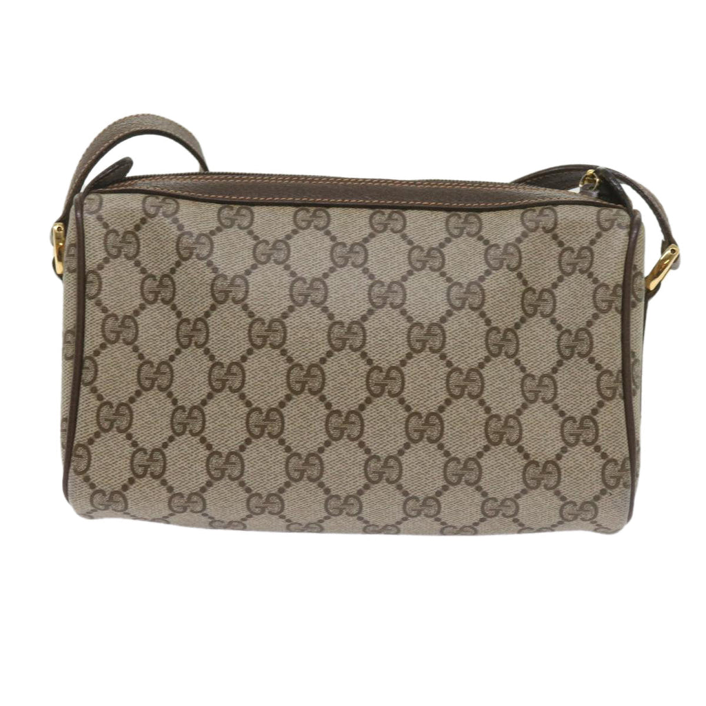 GUCCI GG Supreme Web Sherry Line Shoulder Bag Beige Red 89・02・018 60474